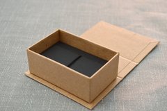 Kit 30 unidades - Case pen drive kraft Rosê - Caixas e Brindes