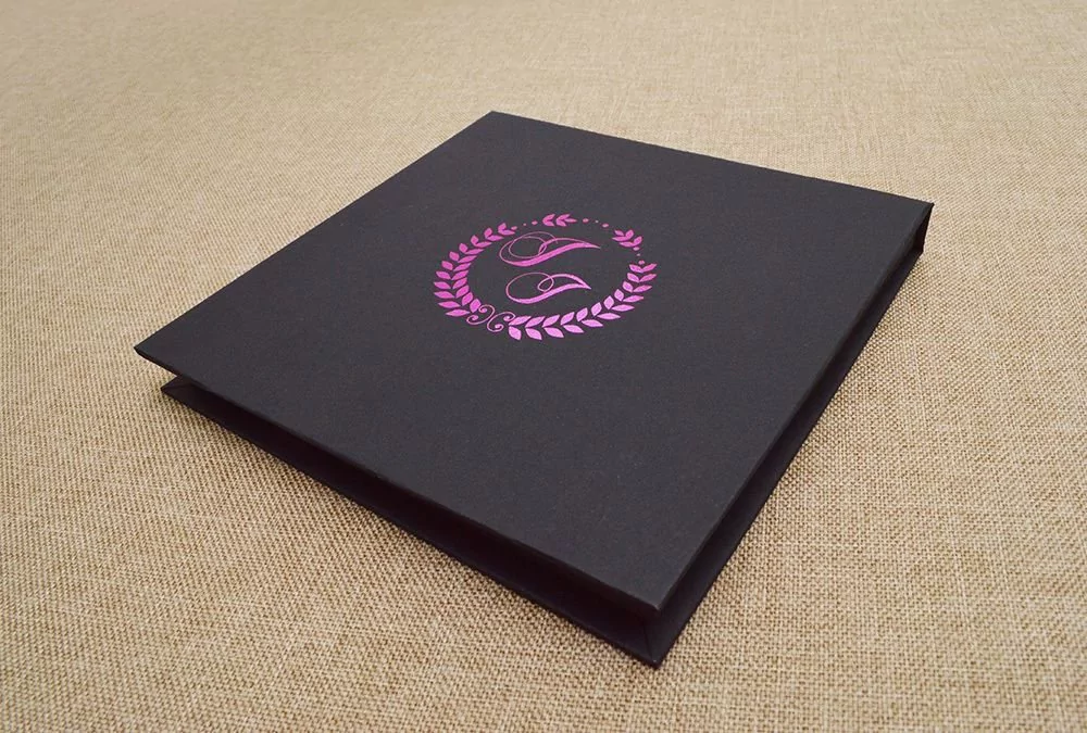 case pen drive e fotos hot stamp pink