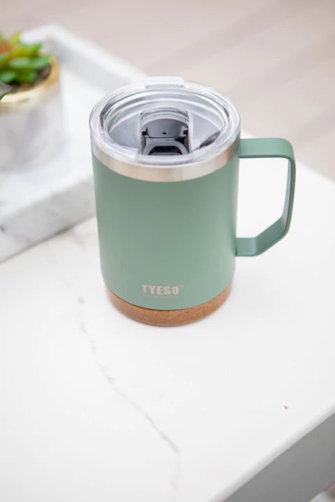 Taza de Café Térmica con Base Madera - tienda online