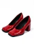 Taco Las Pepas T.37 Cuero Rojo Charol (111093) - comprar online