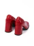 Taco Las Pepas T.37 Cuero Rojo Charol (111093) - tienda online