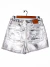 Short Stradivarius T.40 Blanco Con Plateado (98773) - comprar online
