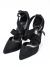 Taco forever 21 T.37.5 Negro Gamuza (111110) - comprar online
