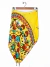Pollera farm T.s Estampado Amarillo (102128)
