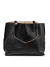 Cartera Las pepas Cuero Negro Croco (109998)