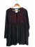 Camisola rapsodia T.L Negra Bordados Rojo (105986)