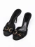 Zapato Gucci T.38.5 Negro (75558)