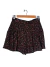 Pollera/short Zara T.M Negro Flores Rojas (111225) - comprar online