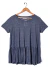 Remera Jazmin Chebar T.3 Azul Melange (92414)