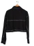 Campera H&M T.S Negro Costuras Blancas (110176) - comprar online
