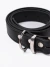 Cinturón Negro Hebilla Plateada (111261) - comprar online