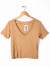 Remera etiqueta negra T.XS Beige (V5832)