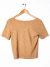 Remera etiqueta negra T.XS Beige (V5832) - comprar online