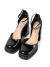 Taco Steve Madden T.37.5 Charol Negro (109792) - BUNKERBSAS