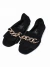 Zapato zara T.36 Gamuza Negra Cadena Dorada (110561) - BUNKERBSAS