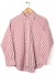 Camisa Awada T.XS Lineas Rojas Fondo Crudo (110097)