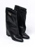 Bota T.38 Negro Aplique Plateado (106373)