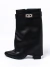 Bota T.38 Negro Aplique Plateado (106373) en internet