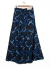 Pantalon Jazmin Chebar 42/2 Azul Flores Negras (110010) - comprar online
