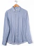 Camisa zara T.M Celeste Lineas Blanca Y Marron (M9562)