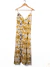Vestido zara T.M Mostaza Azul Y Negro (109287)