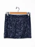Pollera T.S lentejuelas azul (V3107)