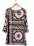 2da Conjunto cher T.S Estampa Negro Verde Rosa (111069)