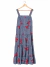 Vestido T.XL Cuadros Azul Blanco Langosta (106331)