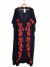 2da Vestido B-H Indian T.XL Azul Bordados Rojo (106335)