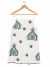 Vestido zara T.S Crudo Bordado Verde (109370)