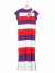 2da Vestido Jazmin Chebar T.M Violeta Rojo Y Blanco (103868) - comprar online