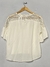 2da Blusa Brodery Natural H&M T.34 (V1174) - BUNKERBSAS