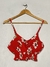 Top rojo flores T.S (V1333) - comprar online