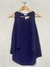 Musculosa Jazmin Chebar T.1 Azul (V3126) - comprar online