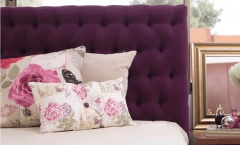 Respaldo de sommier king size capitoné en pana antimanchas - comprar online