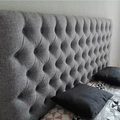 Respaldo capitoné 2 plazas 1,40m en chenille premium
