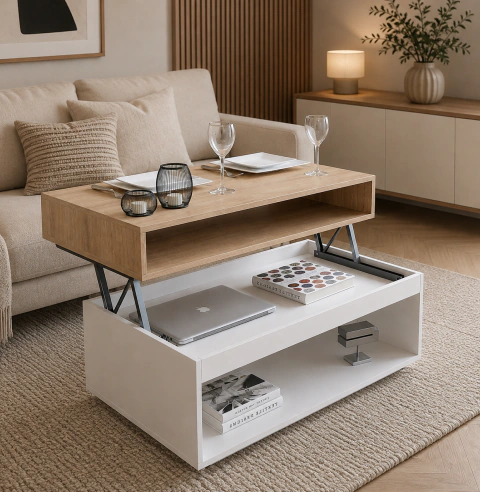 Mesa Ratona Elevable 90x50cm