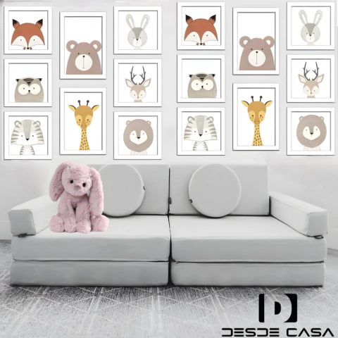 Sillon kids 1,60mts en tela Pana Importada Antimanchas - comprar online