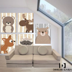 Imagen de Sillon kids 1,60mts en tela Pana Importada Antimanchas