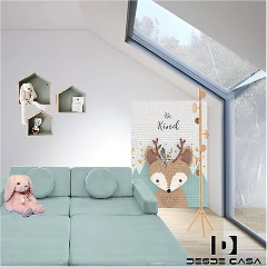 Sillon kids 1,60mts en tela Pana Importada Antimanchas - comprar online