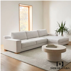 Sillón sofá Monaco Esquinero 3 cuerpos 2,10mts en tela premium en internet