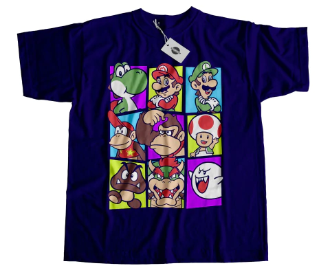 Remera Mario Bros Mod.13