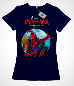 Remera Spiderman - Band New Day - Algodón Marino - - comprar online