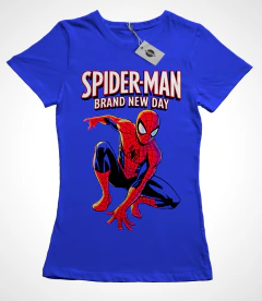 Remera Spiderman - Band New Day - Algodón Azul - comprar online
