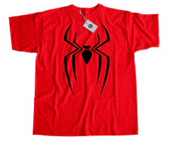 Remera Spiderman - Logo Brand New Day - Algodón Roja