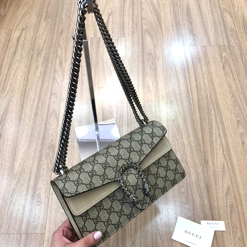 Bolsa Gucci Tiracolo Dionysus Pequena com Cristais Italiana