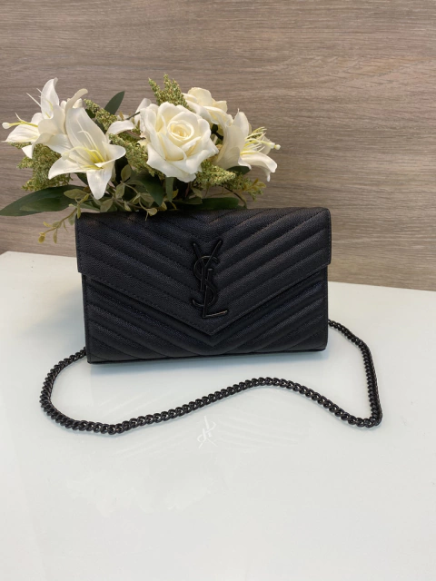 Bolsa YSL Envelope All Black Italiana - loja online