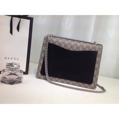 Bolsa Gucci Dionysus Grande Preta Italiana - loja online