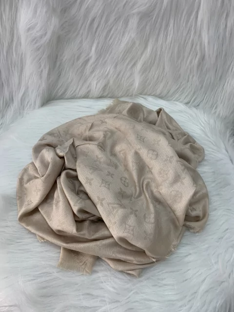 Pashmina Echarpe Xale Louis Vuitton Bege Italiana