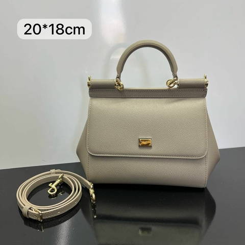 Bolsa D&G Sicily Mini Cinza Claro - comprar online